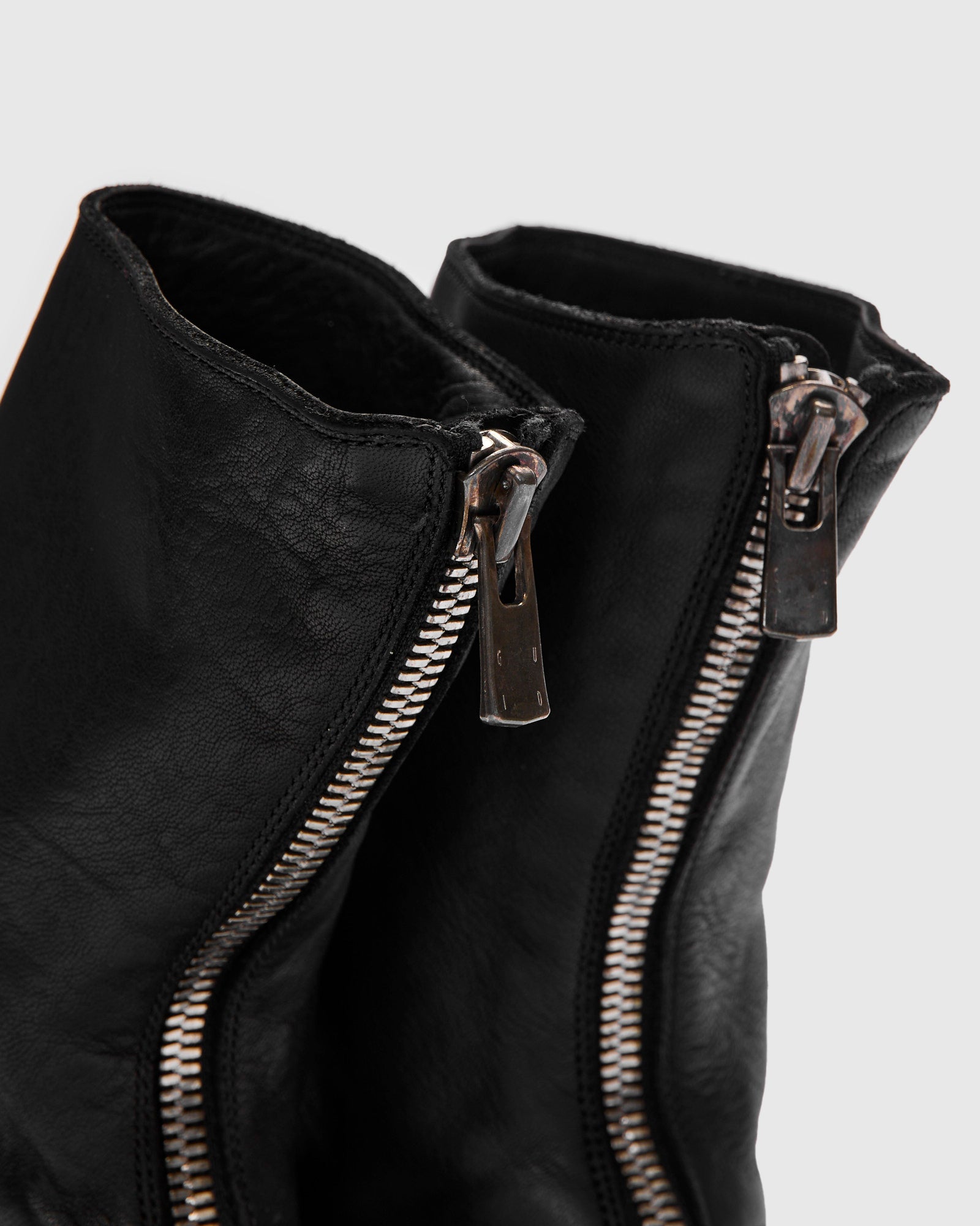 988 Back Zip Boot in Black Full Grain Horse Leather – Blue Owl