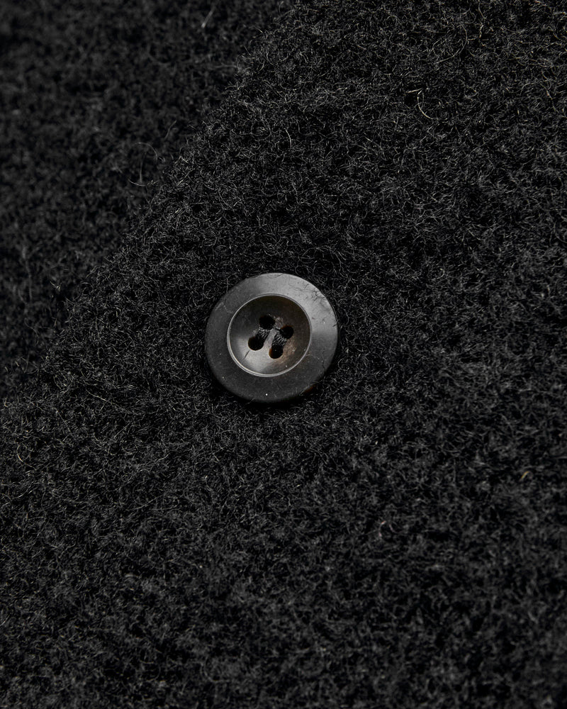 "Creatures of the Howlin' Moon" Wool Knit Cardigan in Black