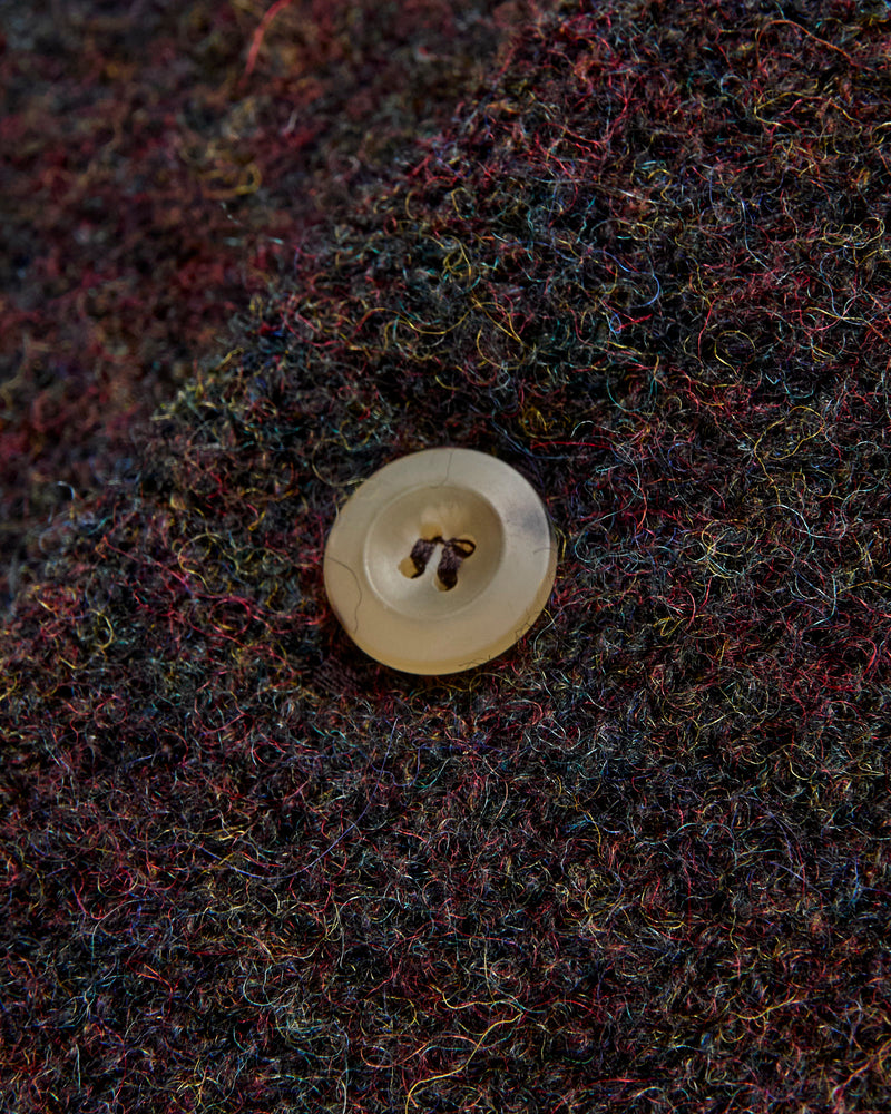 "Creatures of the Howlin' Moon" Wool Knit Cardigan in Wolf