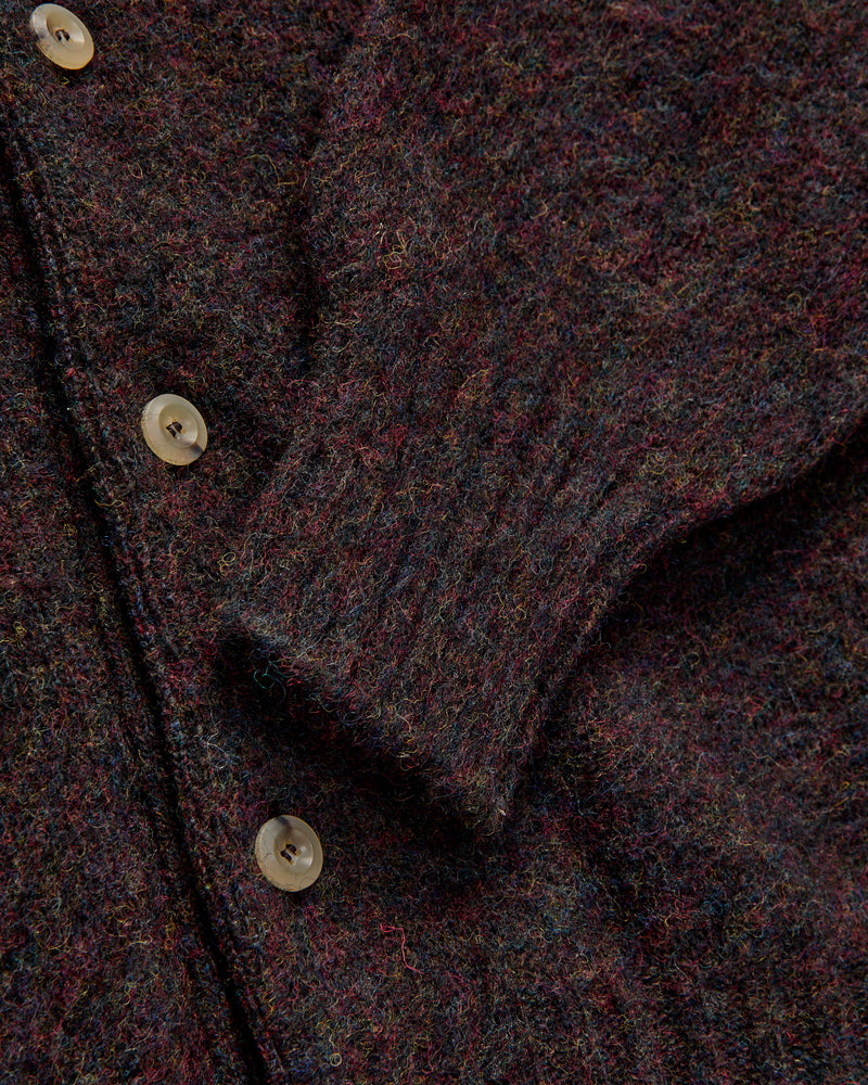 "Creatures of the Howlin' Moon" Wool Knit Cardigan in Wolf