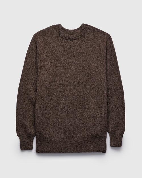 "Soft Poison" Wool Sweater in Brown Mix