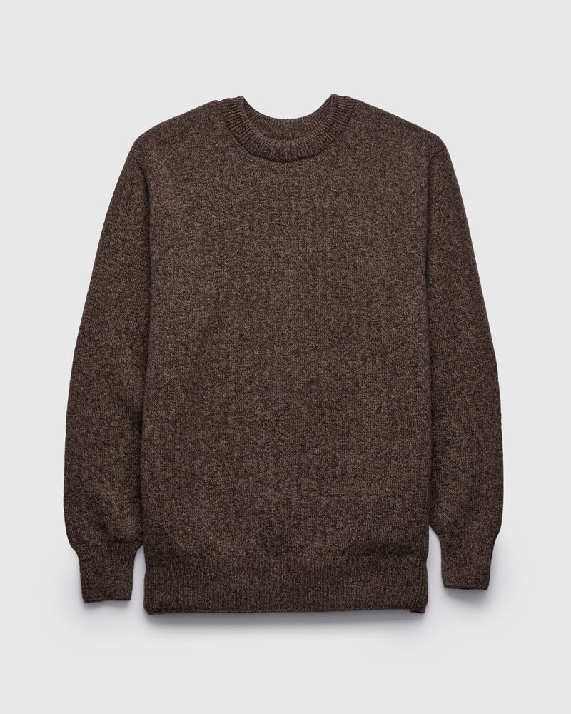 "Soft Poison" Wool Sweater in Brown Mix