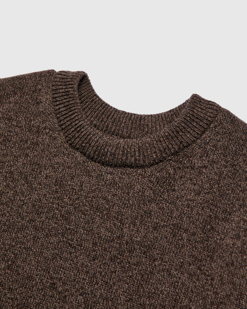 "Soft Poison" Wool Sweater in Brown Mix
