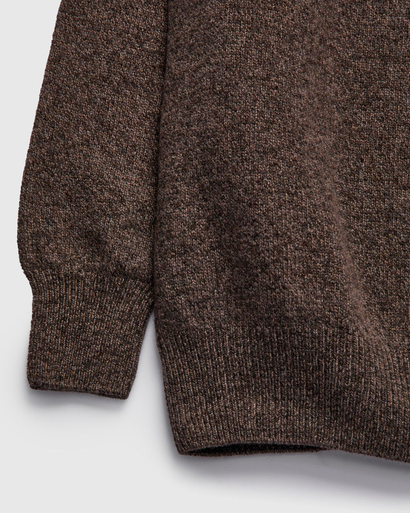 "Soft Poison" Wool Sweater in Brown Mix
