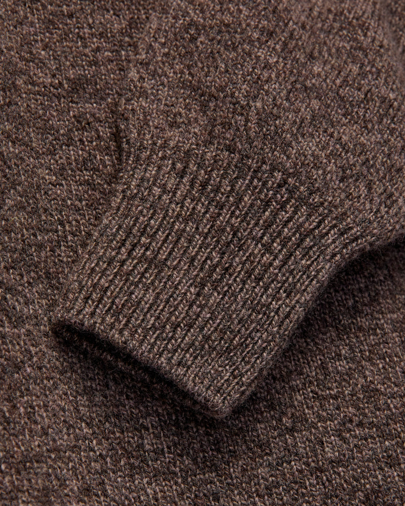 "Soft Poison" Wool Sweater in Brown Mix
