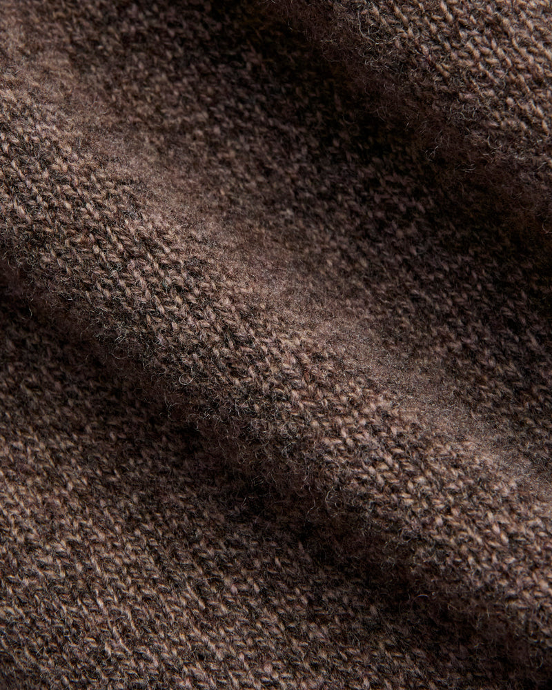 "Soft Poison" Wool Sweater in Brown Mix