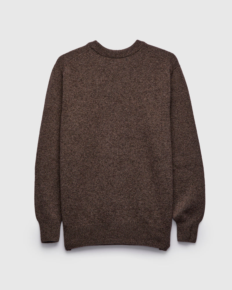 "Soft Poison" Wool Sweater in Brown Mix