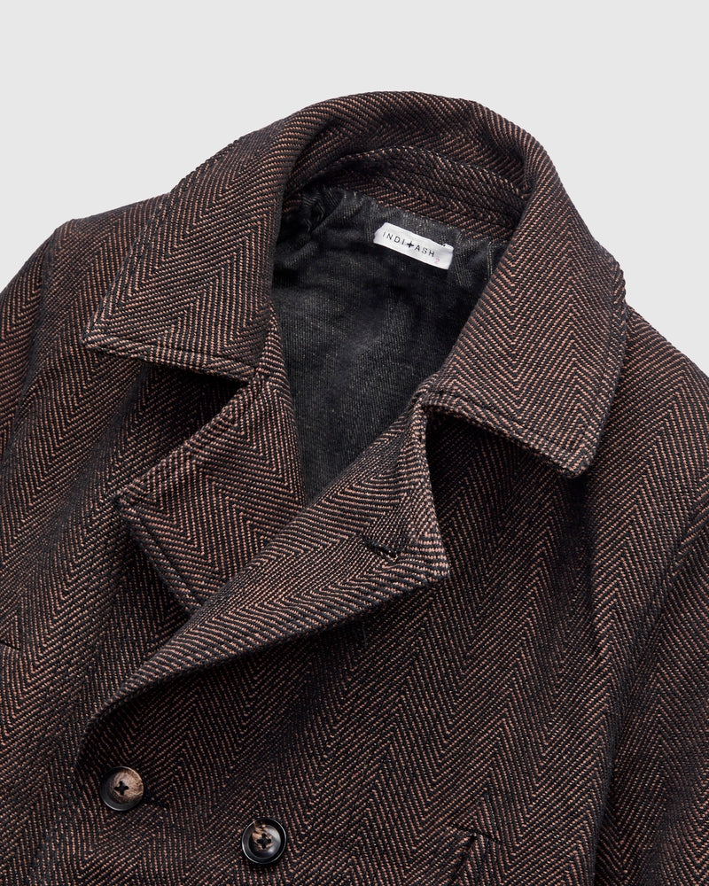 Loft Peacoat in Iron/Cutch Brick