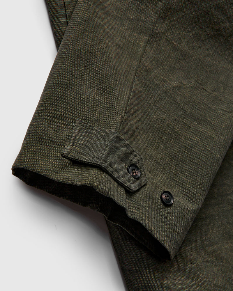 Raka Pants in Forest Green Crackle Canvas