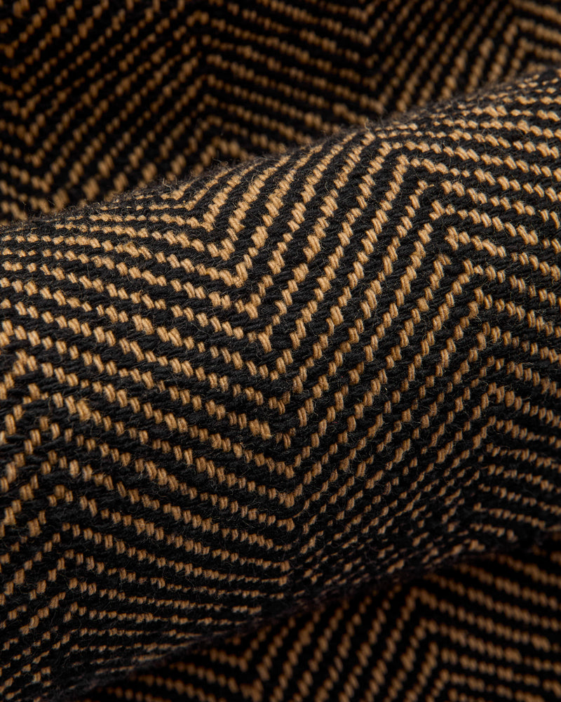 Shakoor Pants in Iron Black/Tan Herringbone