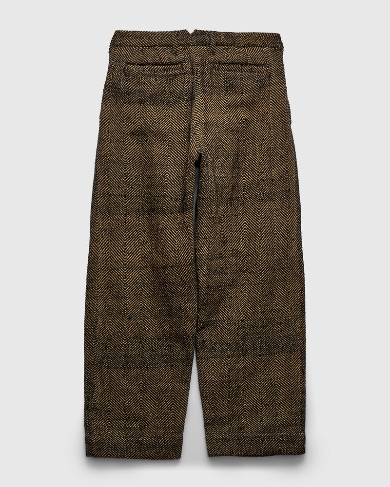 Shakoor Pants in Iron Black/Tan Herringbone