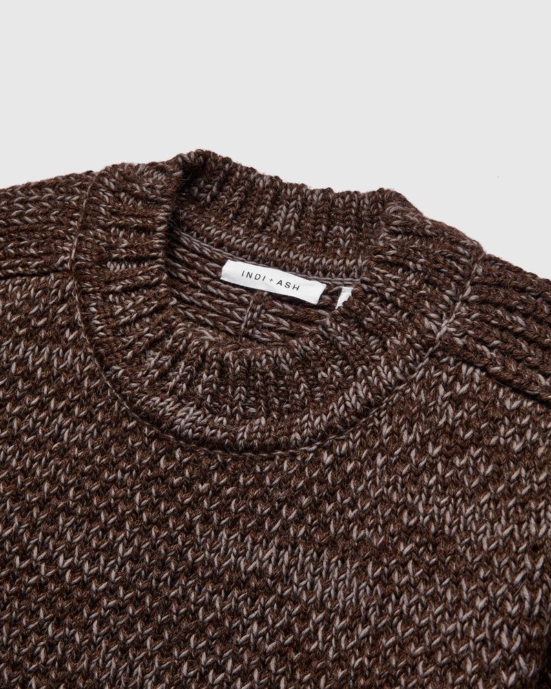 Spencer Thermal in Brown Alpaca/Walnut Cotton
