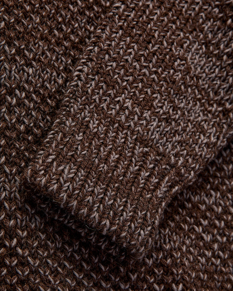 Spencer Thermal in Brown Alpaca/Walnut Cotton