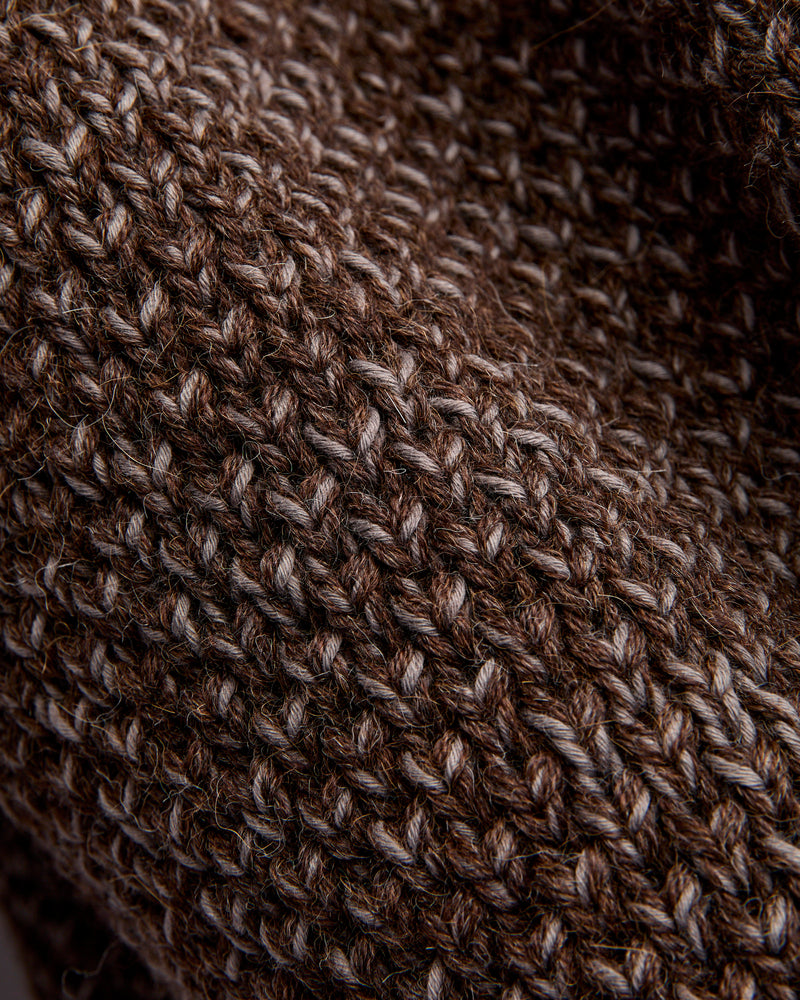 Spencer Thermal in Brown Alpaca/Walnut Cotton