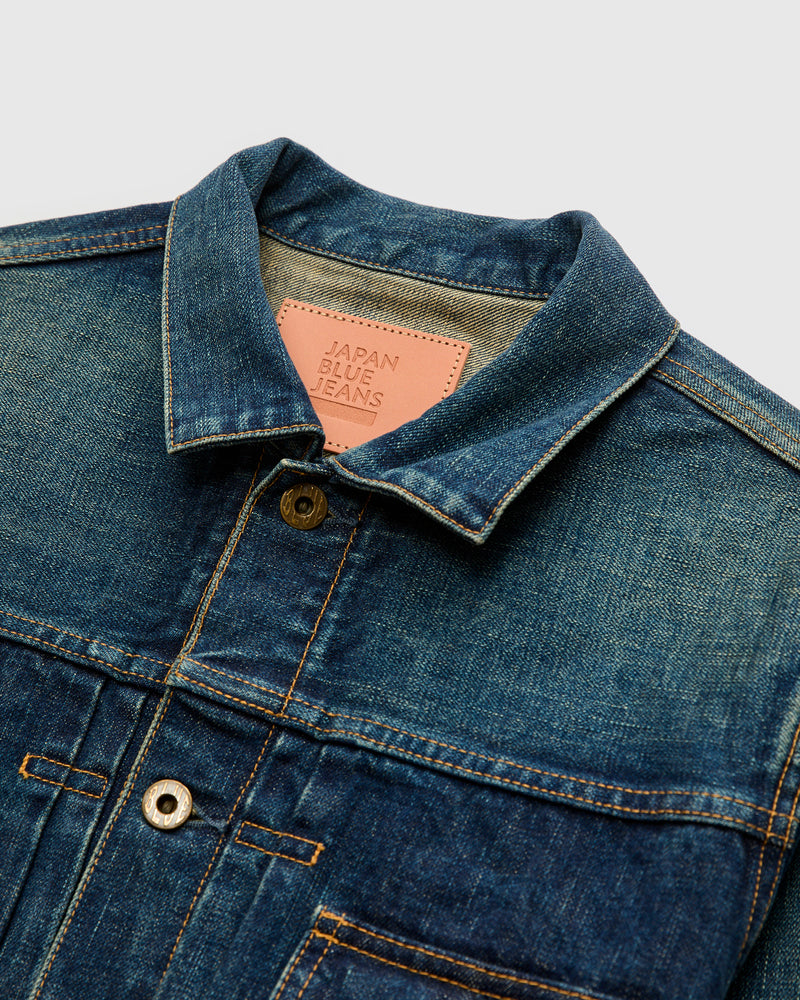 JBGJ1000-D01 14.8oz Type 2 Denim Jacket in Dark Wash Indigo