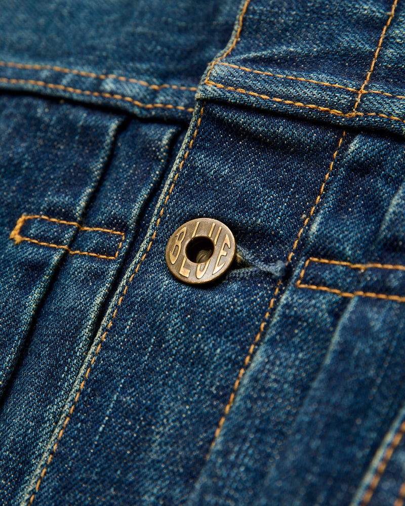 JBGJ1000-D01 14.8oz Type 2 Denim Jacket in Dark Wash Indigo