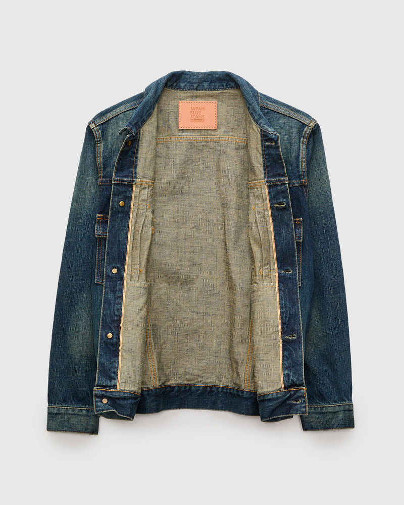JBGJ1000-D01 14.8oz Type 2 Denim Jacket in Dark Wash Indigo