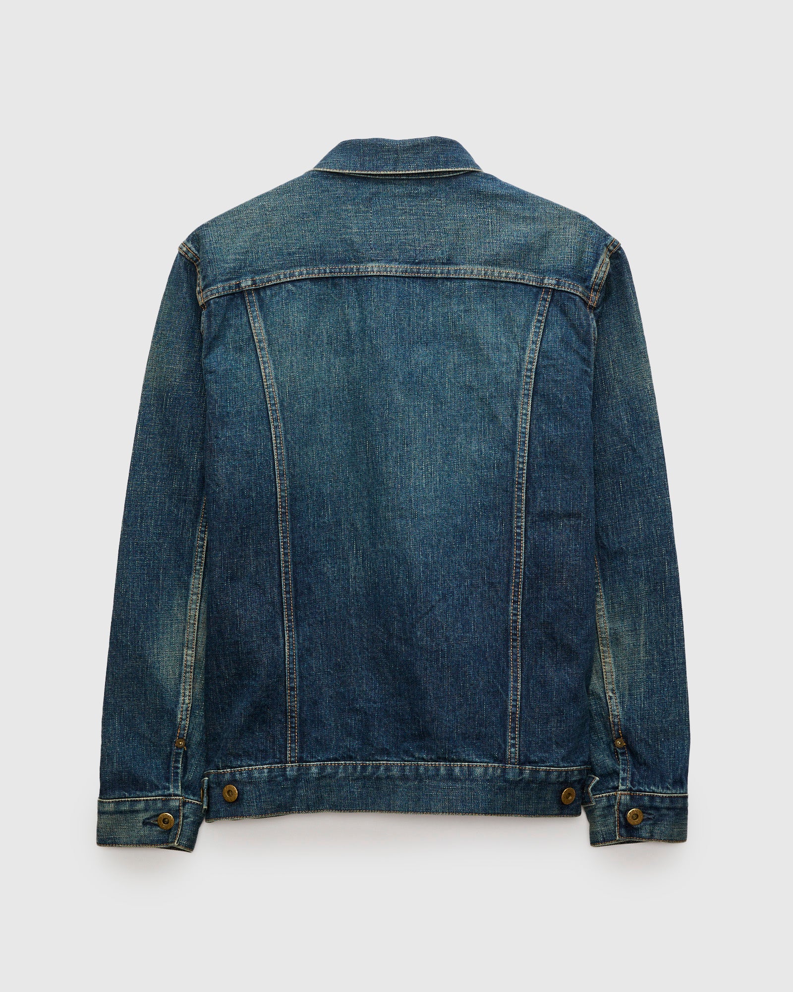 JBGJ1000-D01 14.8oz Type 2 Denim Jacket in Dark Wash Indigo – Blue
