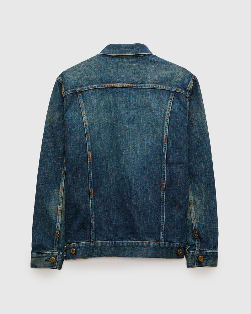 JBGJ1000-D01 14.8oz Type 2 Denim Jacket in Dark Wash Indigo
