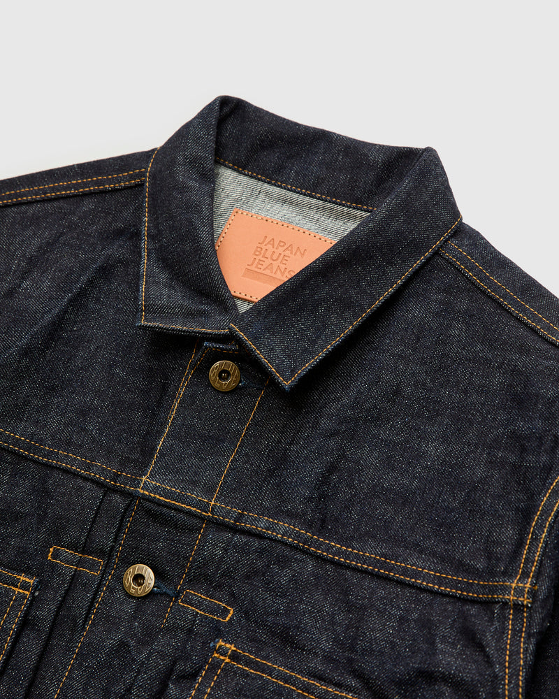JBGJ1000-ID 14.8oz Type 2 Denim Jacket in Rinsed Indigo