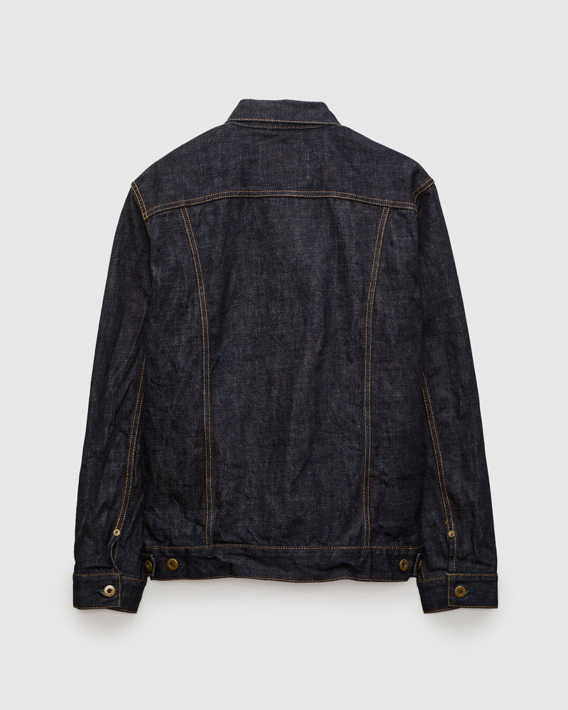 JBGJ1000-ID 14.8oz Type 2 Denim Jacket in Rinsed Indigo