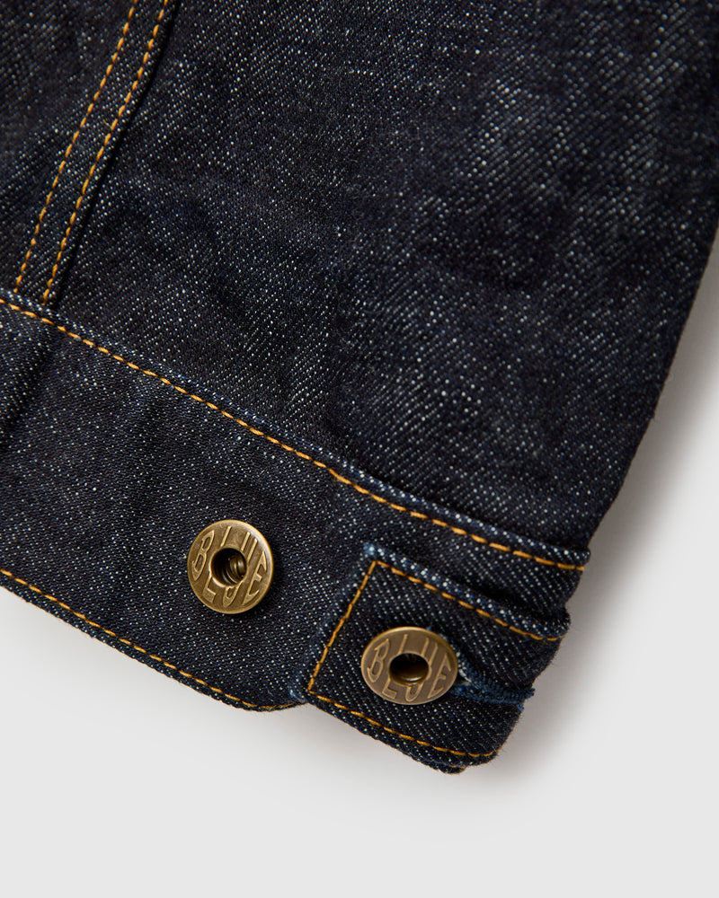JBGJ1000-ID 14.8oz Type 2 Denim Jacket in Rinsed Indigo
