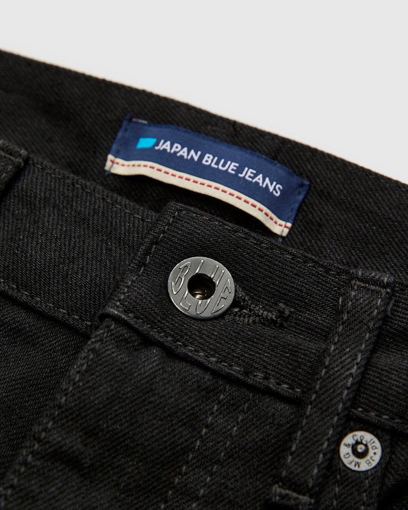 J514 14oz Black Selvedge Denim - Loose Straight Fit