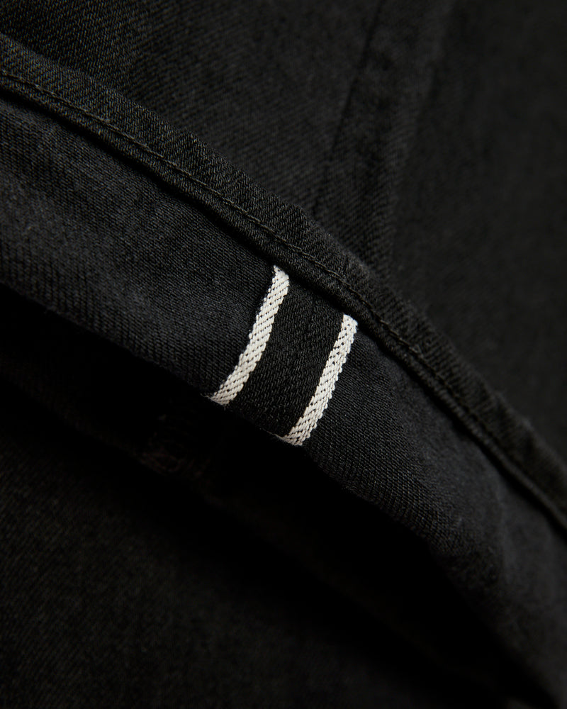J514 14oz Black Selvedge Denim - Loose Straight Fit