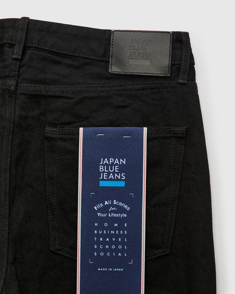 J514 14oz Black Selvedge Denim - Loose Straight Fit