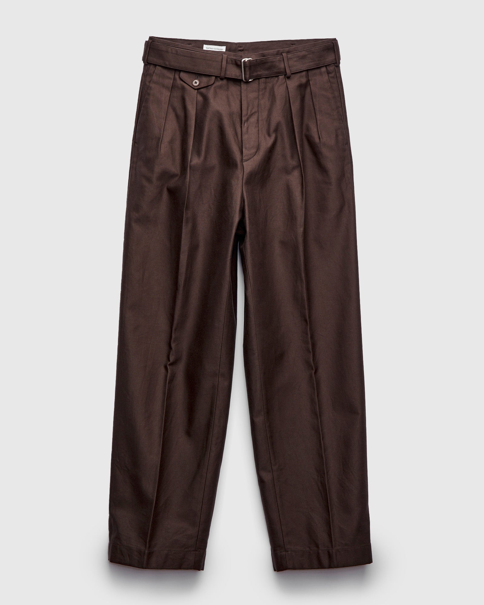 Belted Riviera Pants in Brown – Blue Owl Workshop Belted Riviera Pants in Brown – Blue Owl Workshop