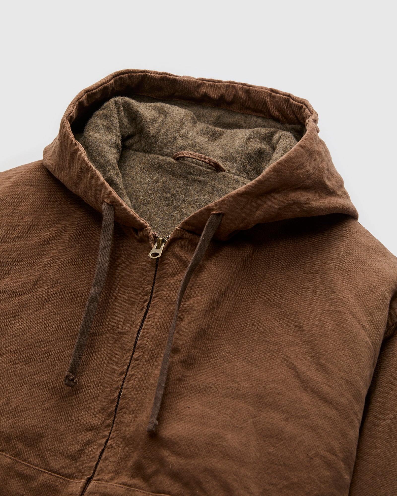 Cotton Hemp Hoody Jacket in Kakishibu – Blue Owl Workshop