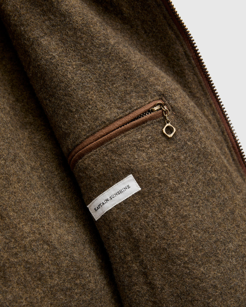 Cotton Hemp Hoody Jacket in Kakishibu