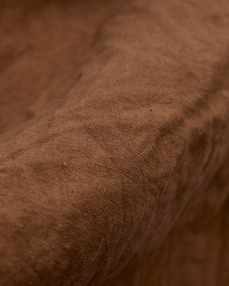 Cotton Hemp Hoody Jacket in Kakishibu