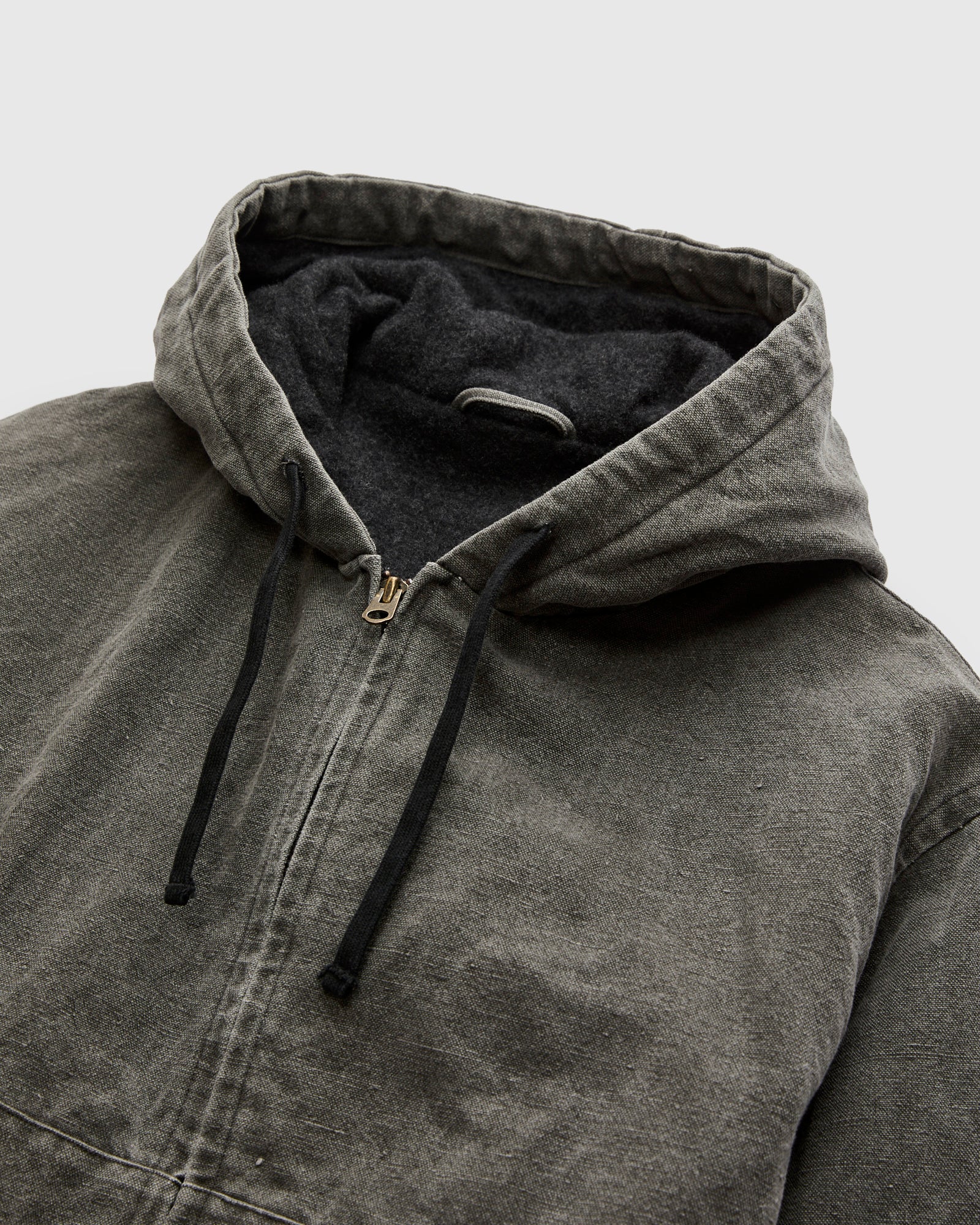 Cotton Hemp Hoody Jacket in Sumi – Blue Owl Workshop