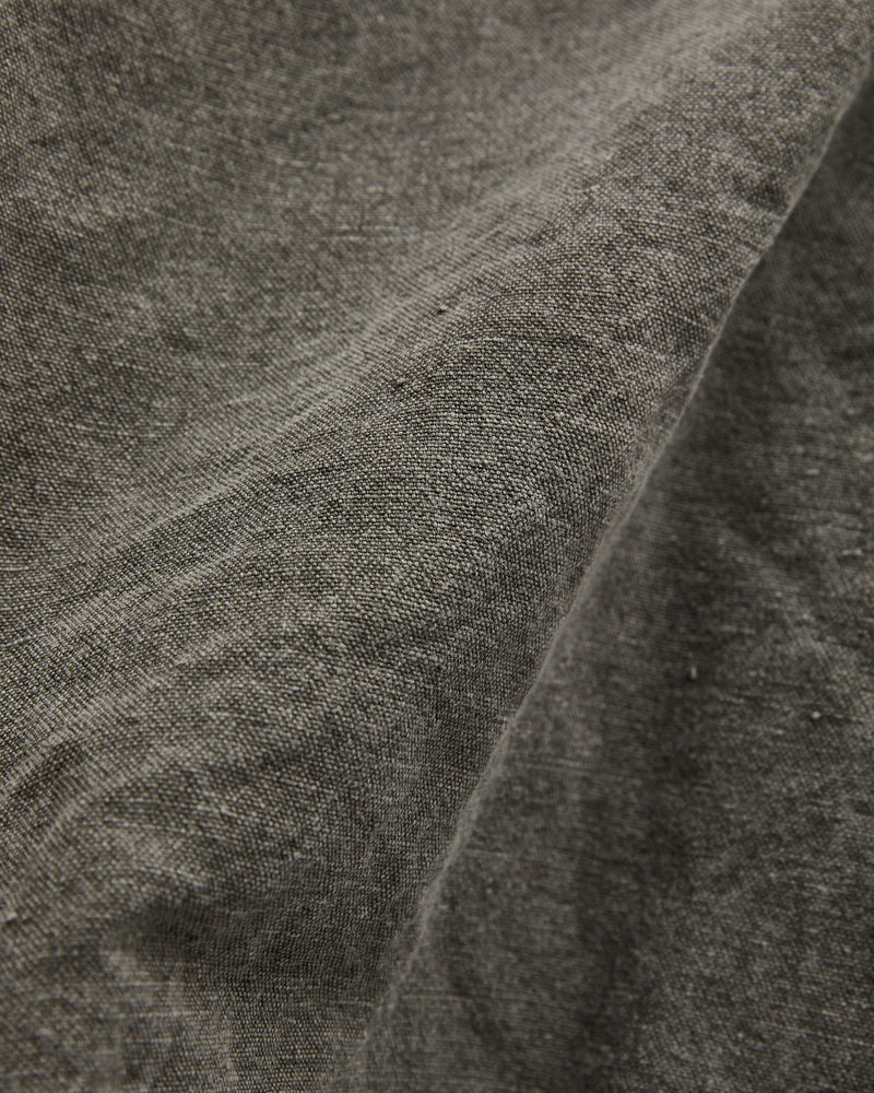 Cotton Hemp Hoody Jacket in Sumi