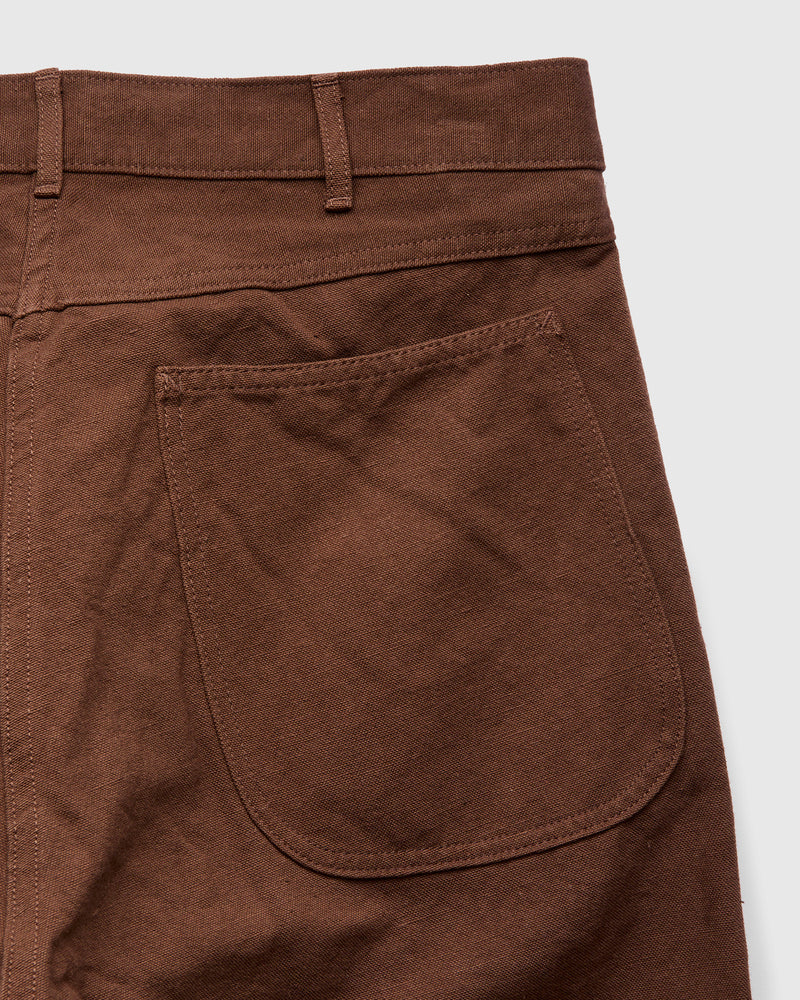 Cotton Hemp Painter Pants in Kakishibu