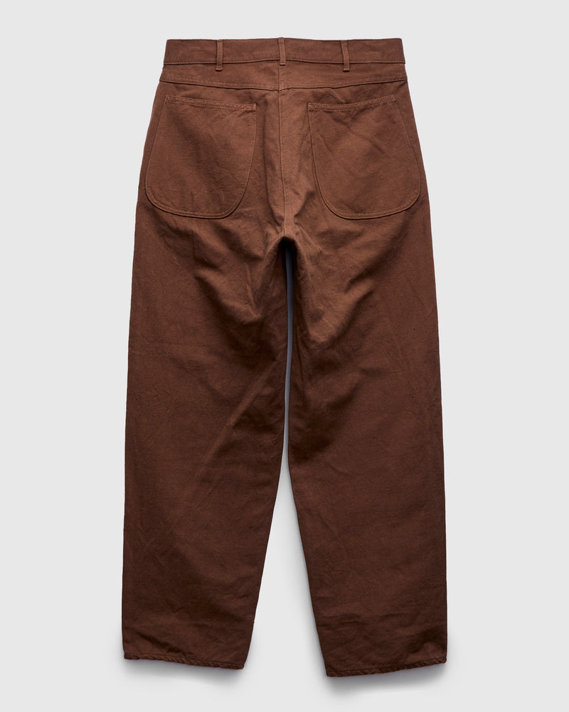 Cotton Hemp Painter Pants in Kakishibu