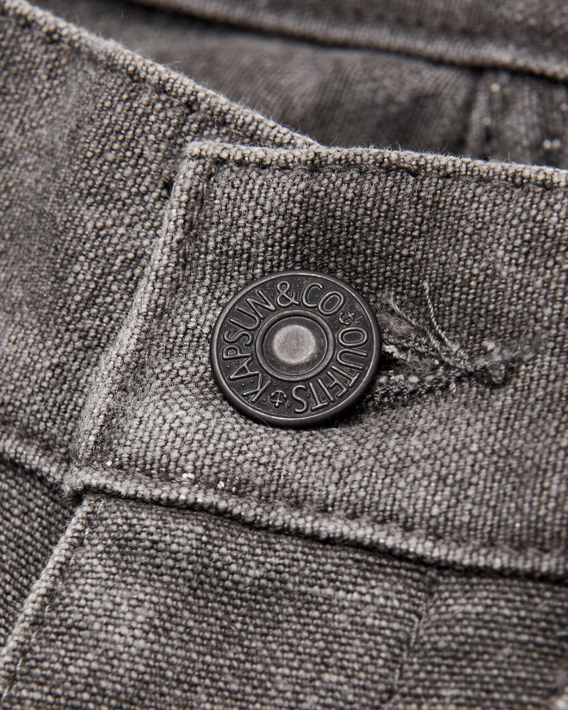 Cotton Hemp Painter Pants in Sumi