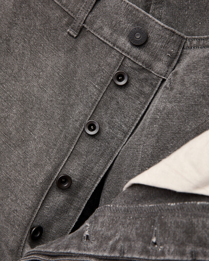 Cotton Hemp Painter Pants in Sumi