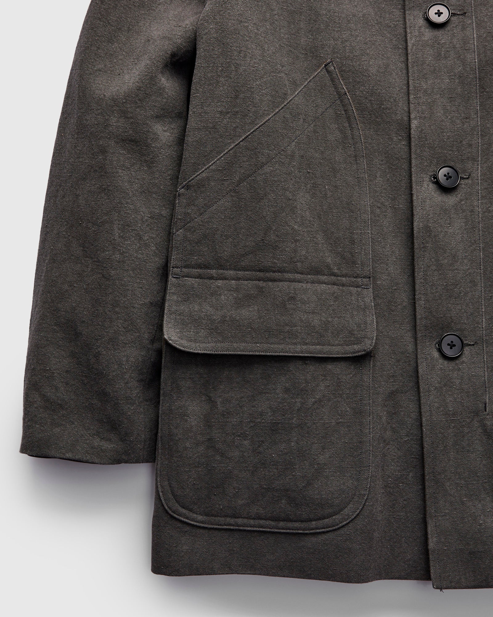 Cotton Hemp Work Coat in Sumi – Blue Owl Workshop