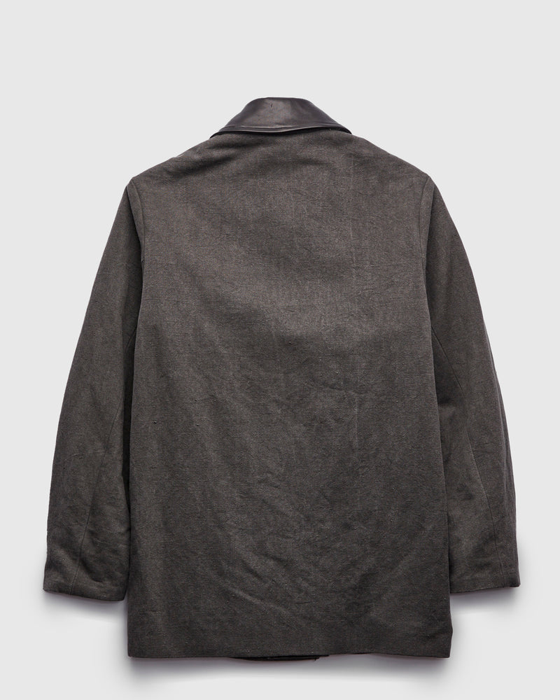 Cotton Hemp Work Coat in Sumi