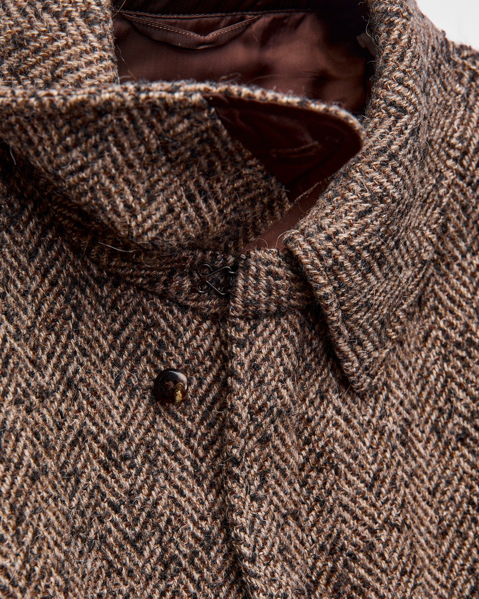 ジャケット・アウター VOAAOV WOOL LINEN HERRING BONE COAT 2 VOAAOV