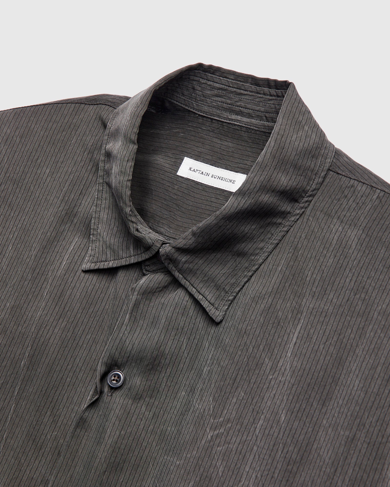 Cupra Button-Up Shirt Charcoal Stripe – Blue Owl Workshop