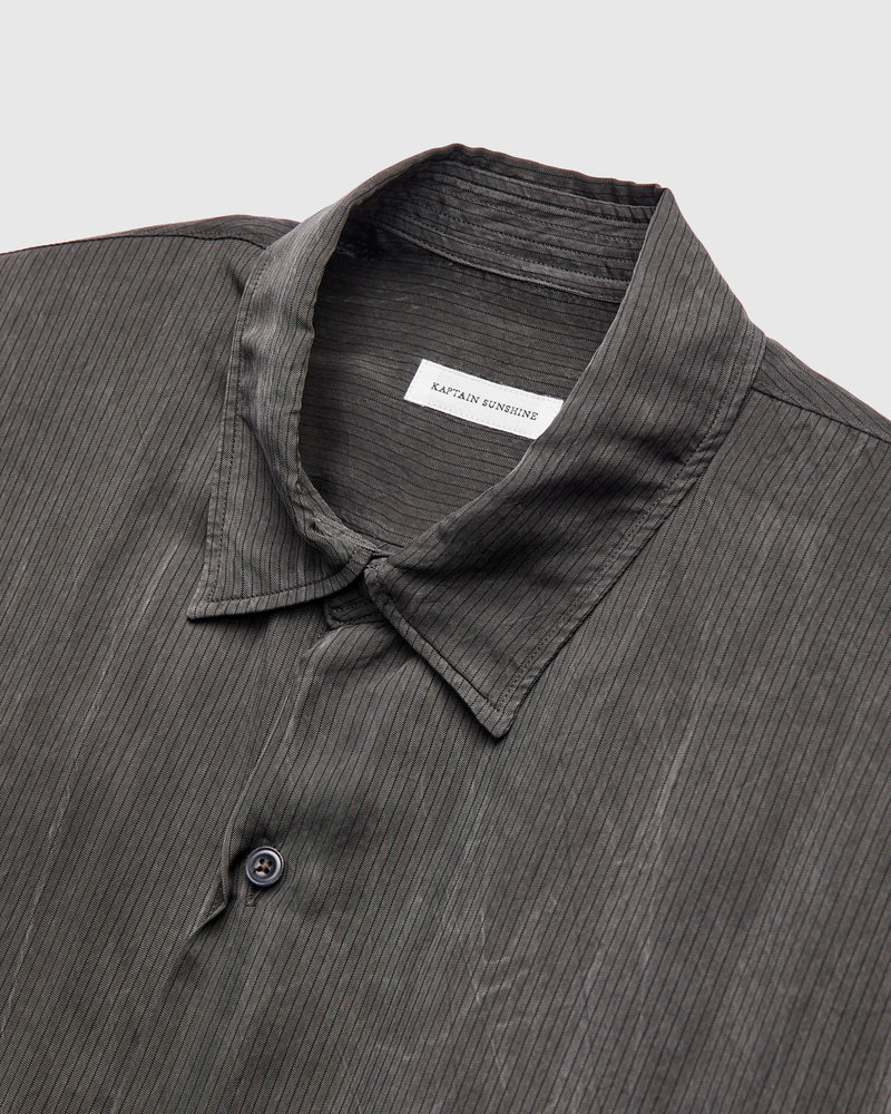 Cupra Button-Up Shirt Charcoal Stripe