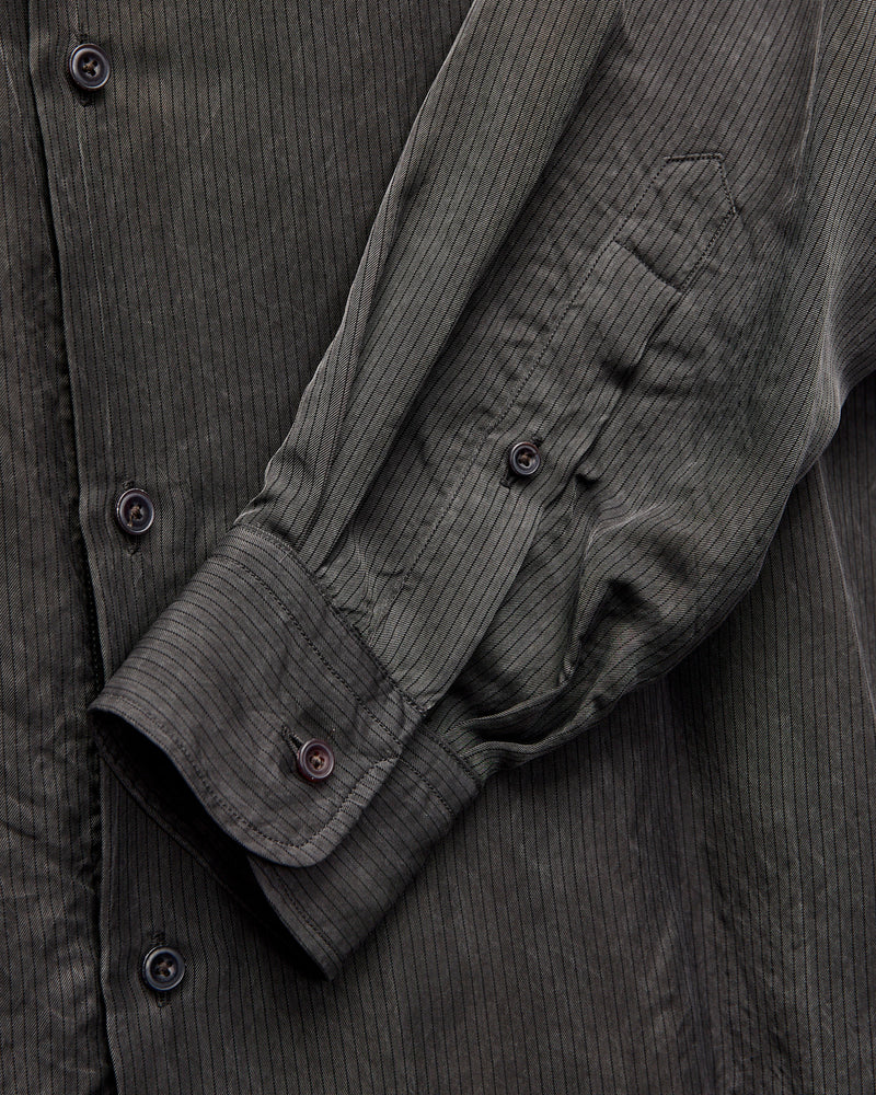 Cupra Button-Up Shirt Charcoal Stripe