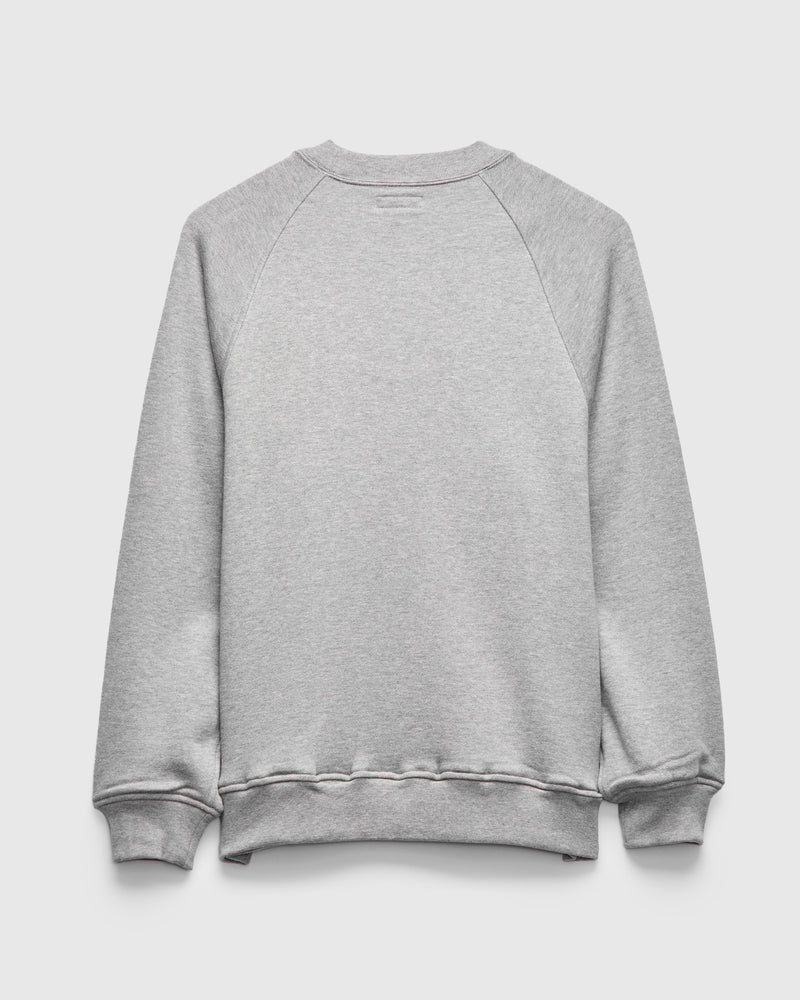 Suvin Crewneck Pullover in Feather Grey