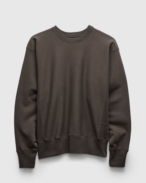Heavy Crewneck Pullover in Fade Black