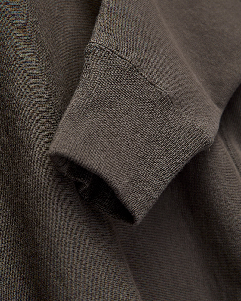 Heavy Crewneck Pullover in Fade Black