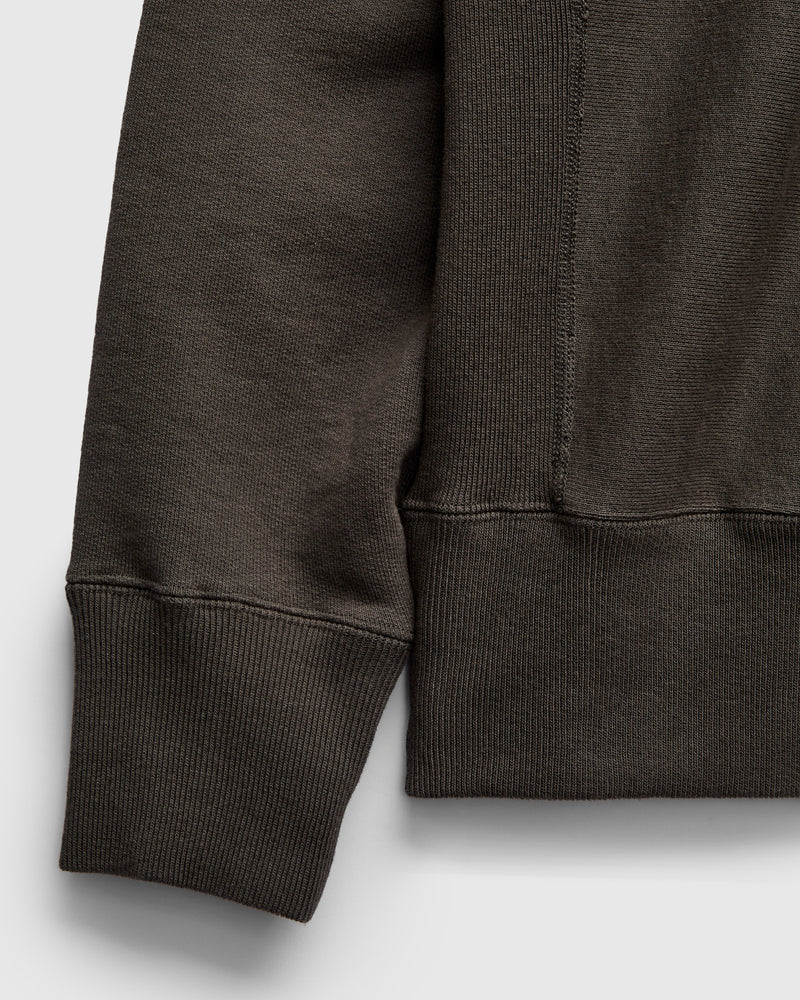 Heavy Crewneck Pullover in Fade Black