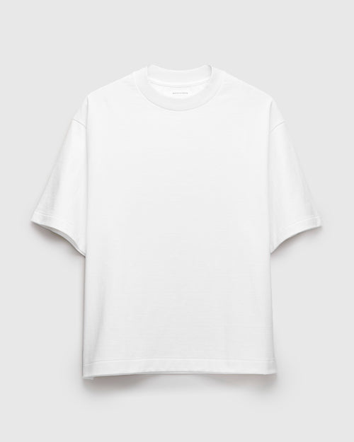 Suvin Supima Tube Half Sleeve T-Shirt in Off White